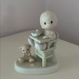 Precious Moments Pastel Child and Teddy Figurine